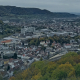 Ausblick über Geislingen von der Burgruine Helfenstein aus