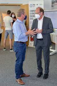 Michael Weber (Präsident der Uni Ulm) im Gespräch mit Alexander Treß