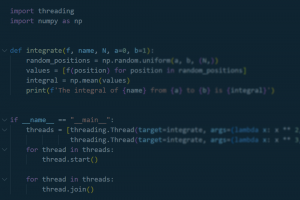 Das Titelbild zeigt einen Ausschnitt des Codes aus dem Wissen Kompakt Talk zum Thema Nebenläufigkeit in Python.