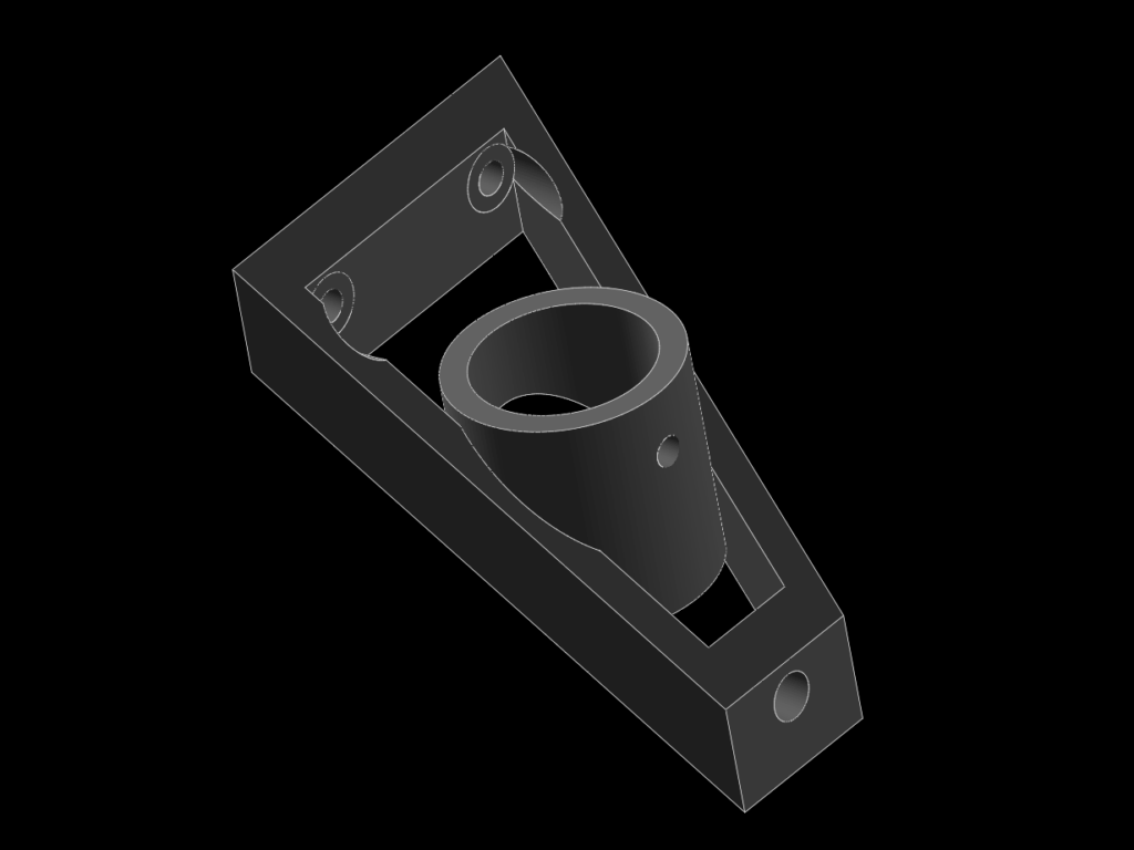 Editoransicht der Halterung für den Laser