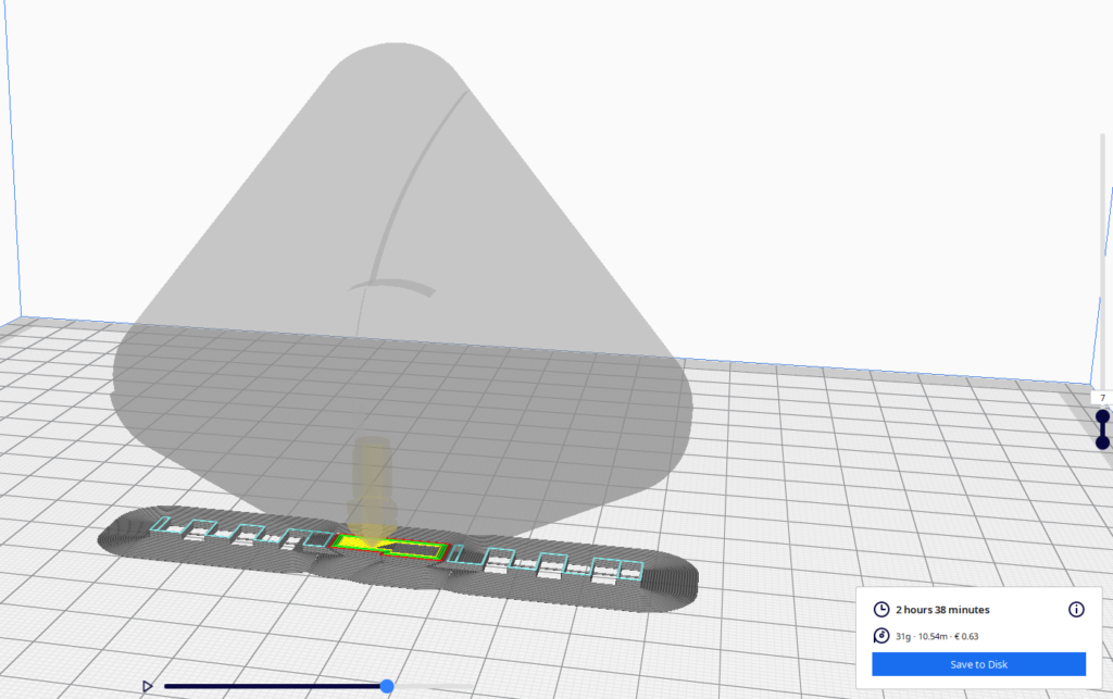 Aufbau der Stützen in einer CAD-Software